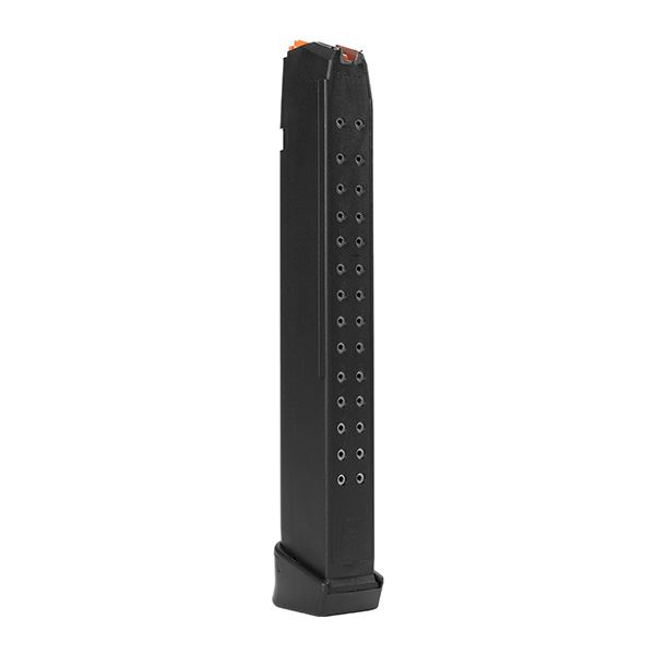Magazin GLOCK alle 9x19 Modelle (exkl. slim) 9mm Para - 33 Schuss - mit orangem Zubringer, Bild 1