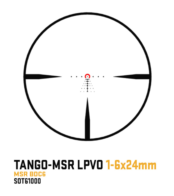 Zielfernrohr SIG SAUER TANGO-MSR LPVO 1-6x24mm (SFP) - Set mit Montage - Schwarz / Coyote Tan, Bild 6