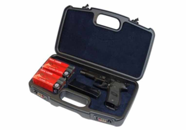 Negrini Pistolenkoffer 2018L - ABS, schwarz, 35.5x17x6.5cm, Bild 1