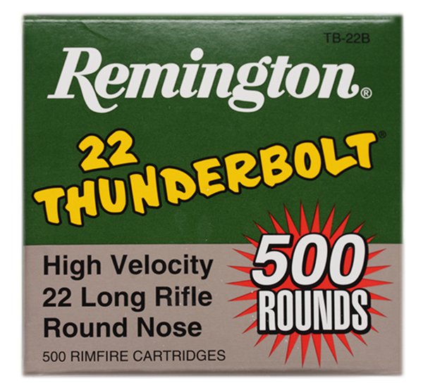 Randfeuerpatrone Remington Thunderbolt HV Lead RN 40grs .22 lr - VE 500 Schuss, Bild 1
