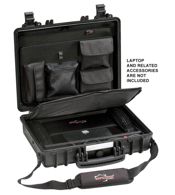Explorer Case - Mod. 4412 - L445mm / W345mm / D125mm - für Notebook bis 15" - Schwarz, Bild 1