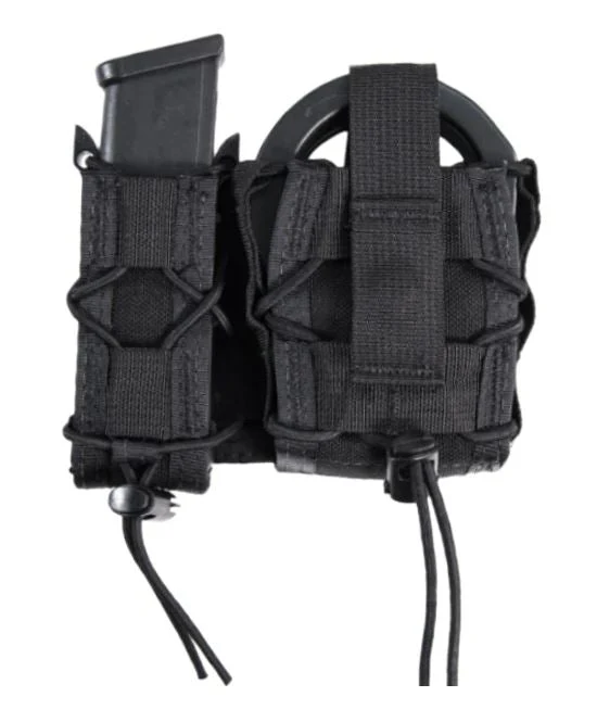 Kombinierte Handschellen-/Pistolenmagazintasche LEO TACO High Speed Gear - Schwarz, molle mount, Bild 1