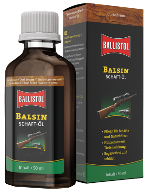 Schaftöl BALLISTOL Balsin - 50 ml - dunkelbraun, Bild 1