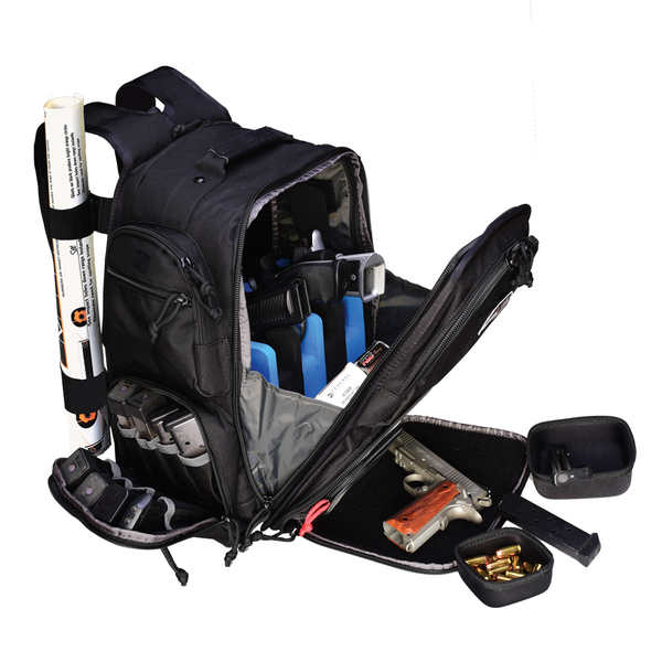 Tactical Range Backpack GPS für 5 Faustfeuerwaffen - Schwarz, Bild 1