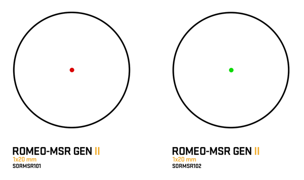 Reflexvisier SIG SAUER ROMEO-MSR GEN II - Absehen rot / grün, Bild 6