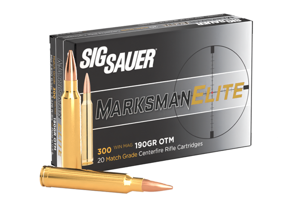 Büchsenpatrone SIG SAUER ELITE MATCH GRADE 190 gr OTM .300 Win. Mag. - VE 20 Schuss, Bild 1
