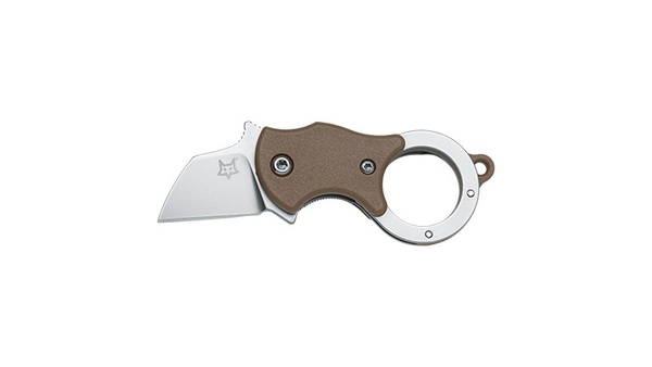 Mini-Klappmesser FOX KNIVES Mini-TA - blanke Klinge - Coyote, Bild 1