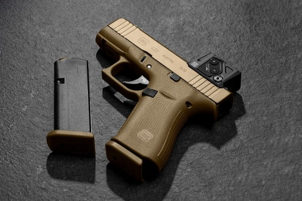 Pistole GLOCK 43X A-CUT COA Combo 9mm Para - Coyote - Set mit Aimpoint COA - limited Edition, Bild 2