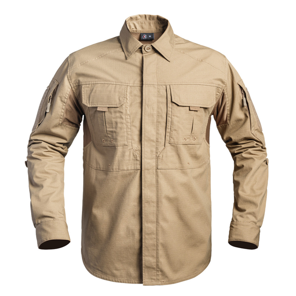 Langarm-Shirt A10 Equipment FIGHTER - Tan, Bild 1