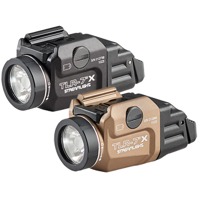 Waffenlicht Streamlight TLR-7 X - 500/720 Lumen, 7'200/9'500 Candela - CR123A / USB - Schwarz / FDE, Bild 1