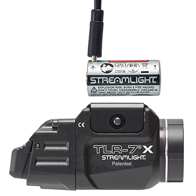 Waffenlicht Streamlight TLR-7 X - 500/720 Lumen, 7'200/9'500 Candela - CR123A / USB - Schwarz / FDE, Bild 2