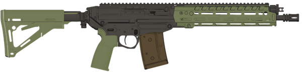 Selbstladebüchse SIG SAUER SG561 14.5" 5.56 NATO - Grün, Bild 1