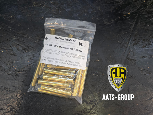 Büchsenpatrone SKH 220gr SKH SP-Flat  .375 Win. VE 20 Schuss, Bild 1