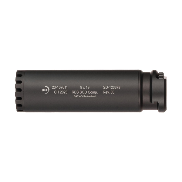 Schalldämpfer B&T RBS SQD Compact 9mm Para - 3-Lug, Bild 1