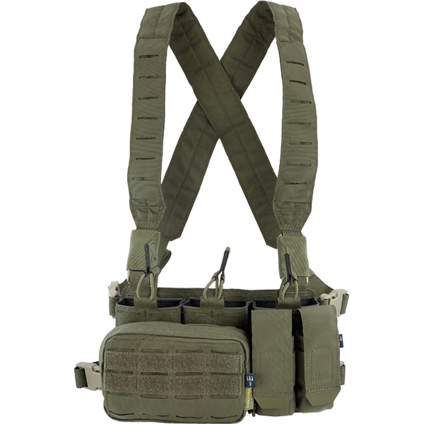 MicroMod Rifle Chest Rig PITCHFORK SYSTEMS (Set) - Ranger Green, Bild 1