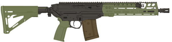 Selbstladebüchse SIG SAUER SG563 LB 12" 5.56 NATO - Grün, Bild 1