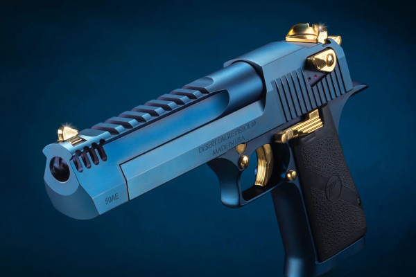 Pistole Magnum Research Desert Eagle Mark XIX 6" .50 AE - Carbo Blue, Bild 2