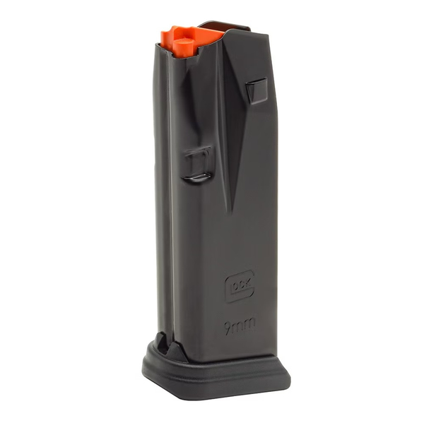 Magazin GLOCK 43X / 48  9mm Para - 15 Schuss - mit orangem Zubringer, Bild 1