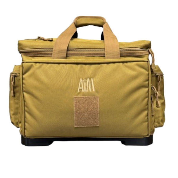 Range Bag AIM SUREBASE 40 - 32 Liter - Schwarz / Tan / Grün, Bild 4