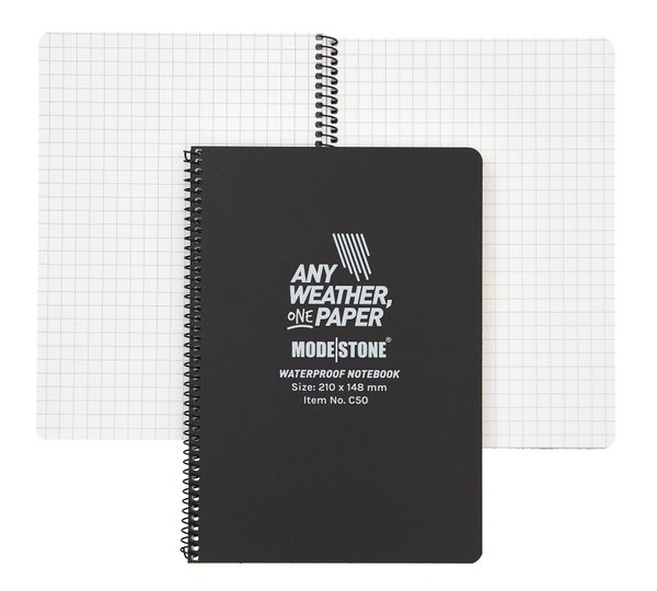 Wasserfester Notizblock MODESTONE 148x210mm - Schwarz, Bild 1