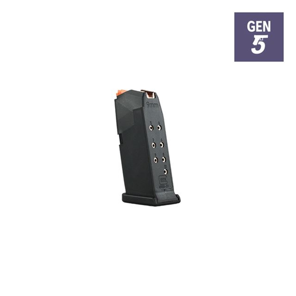 Magazin GLOCK 26  9mm Para - 10 Schuss - mit orangem Zubringer, Bild 2