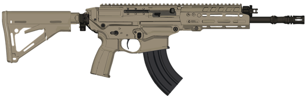 Selbstladebüchse SIG SAUER SG563-R 12" 7.62x39 - FDE, Bild 1